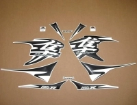 Suzuki Hayabusa GSX-1300R 2010-2011 with Black Motorcycle Decals