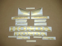 Honda CBR 1000RR with Gold Motorcycle Decals