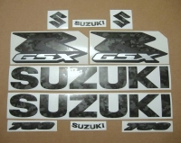 Suzuki GSX-R 750 Universal in Camouflage mit Aufkleber-Dekor
