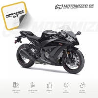 Kawasaki ZX-10R 2011 with Black Motorcycle Decals