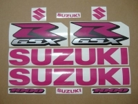 Suzuki GSX-R 1000 Universal with Pink Motorcycle Decals
