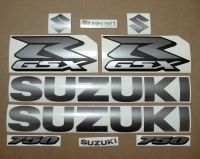 Suzuki GSX-R 750 Universal with Graphitegrey Motorcycle Decals