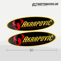 AKRAPOVIC V1 exhaust-sticker heatproof, 2 pcs Motorcycle Sticker