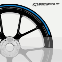 Motorcycle Rim edge Sticker Road style in individual colors - detailview
