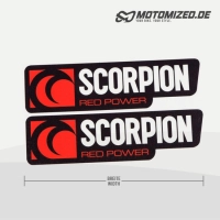 SCORPION V1 exhaust-sticker heatproof, 2 pcs Motorcycle Sticker