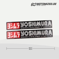 YOSHIMURA V1 exhaust-sticker heatproof, 2 pcs Motorcycle Sticker